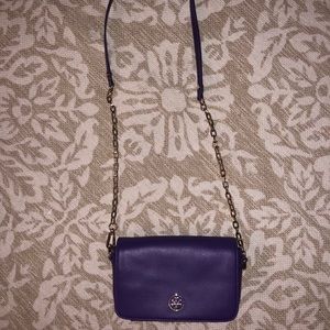 Purple Tory Burch cross body purse